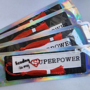 Reading Is My Superpower Bookmark